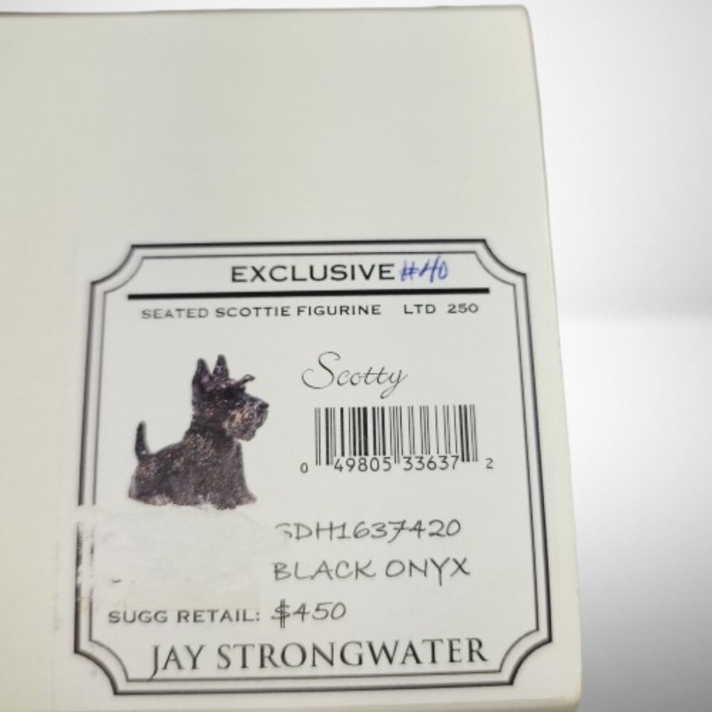 Jay Strongwater Seated Skottie Figurine - Limited Edition 40/250 - Picture 7 of 8